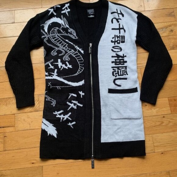 Studio Ghibli Spirited Away Cardigan Her Universe Zip Sweater Small Medium - Picture 2 of 9